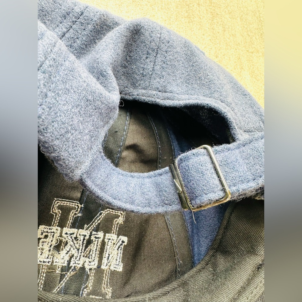 Vintage Nike Dad Hat Strap Back 90s Spell Out Swoosh - Picture 6 of 6